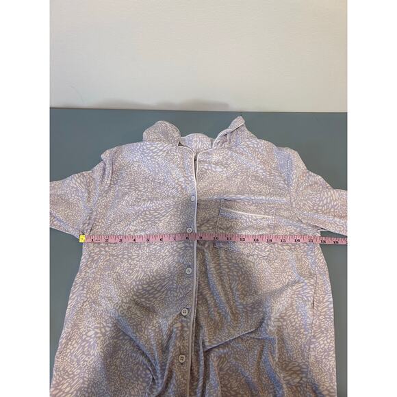 Elizabeth & Nicole Pajama set size S lavendar button top long pants - Picture 8 of 11